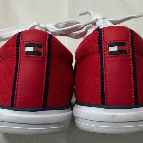 Tommy Hilfiger - Red Canvas Sneakers - Picture 2 of 5